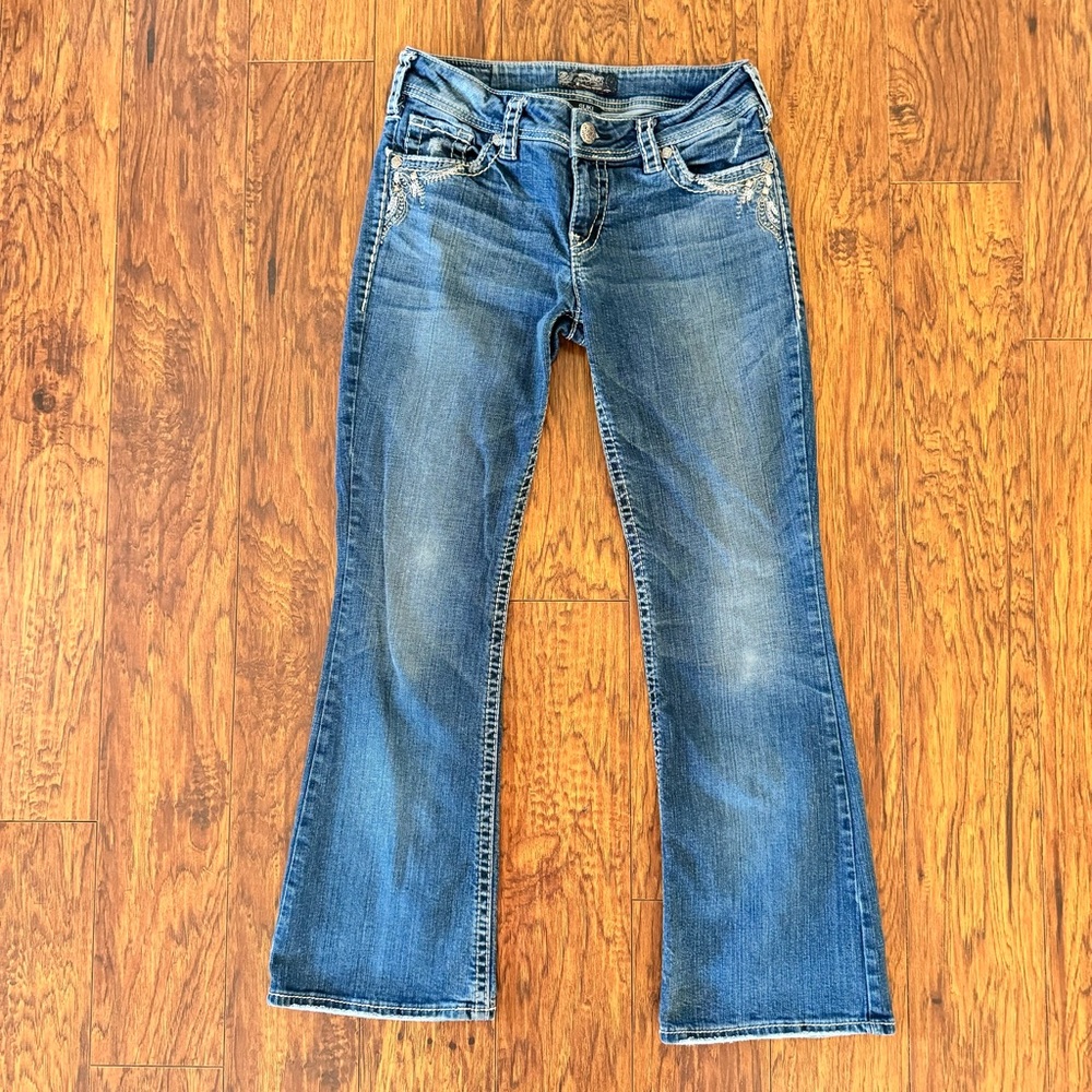 Women’s Silver Suki Jeans, Medium Wash Size W29 L30